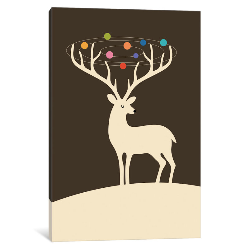 Art sur toile my cerf univers, H 12 po x l 8 po x P 0,75 po