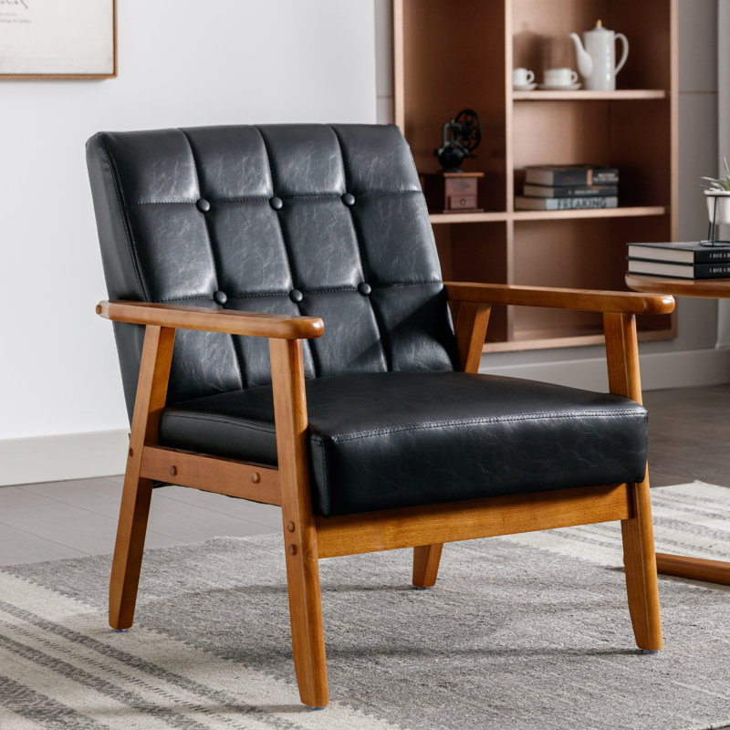 Alaiba Upholstered Armchair, Black