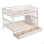 Lit superposé double avec tiroir, rangement et garde-corps pour chambre à coucher-947127600-947127601