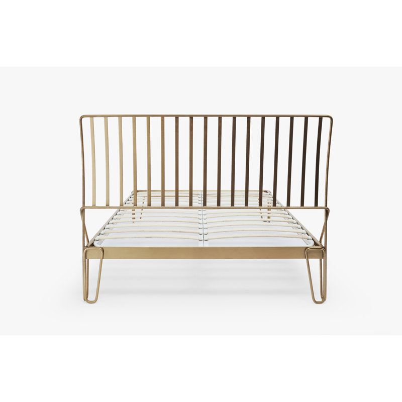 Ariss Bed, Brass, Double (4'6)