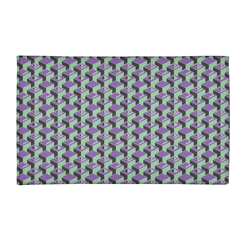 Chenille Geometric Indoor Rug, Rectangle 2' x 3'