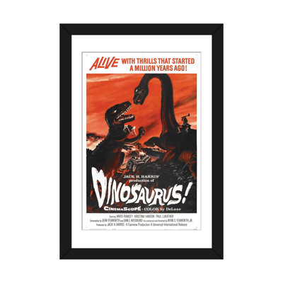Dinosaure! (1960), affiche de film par Top Art Portfolio - Impression sur toile tendue sur châssis