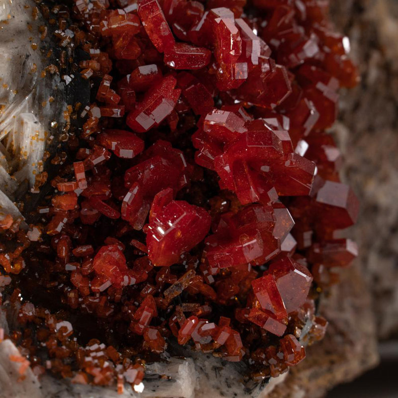 Genuine Vanadinite Crystal Cluster