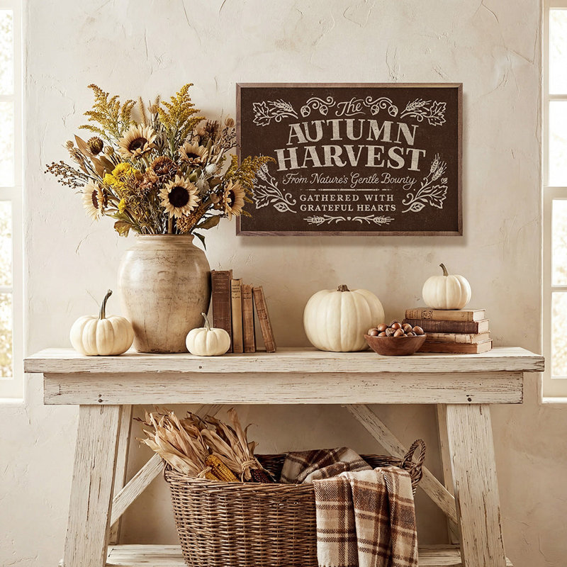 Autumn Harvest Brown, 16" H x 24" W