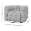 Fauteuil pivotant en polyester capitonné de 38 po de large avec accoudoirs carrés Armir-1812457823