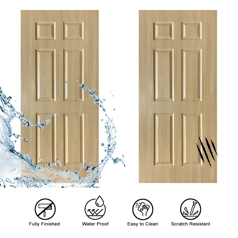 Panneau de porte intérieur 6 pièces, 35 po x 80 po