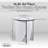 Modern Round End Table – Wooden Accent Side Table for Living Room, Bedroom, or Office, Compact Nightstand for Small Spaces - White-1999337713