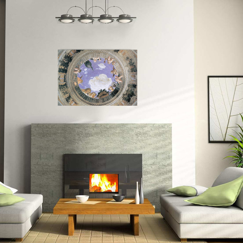 Camera Degli Sposi by Mantegna - Rectangle Painting on Wood, 70cm H x 100cm W x 1.8cm D