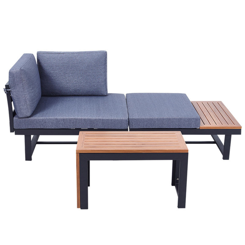 Canapé modulaire à accoudoirs carrés
