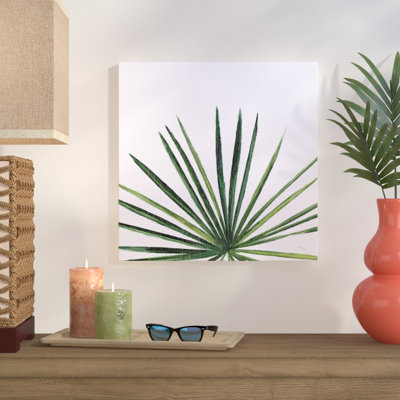 « statement palms iii », reproduction d’art sur toile tendue encadrée