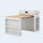 Extendable Dining Table with Folding Tabletop, Bar Table with Drawers and Power Outlet, Kitchen Island with Wheels and Hooks, Sideboard for Kitchen and Dining Room (Creamy White+Natural)-129123382