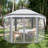 13 Ft. W x 11 Ft. D Weather-resistent Iron Patio Gazebo with sidewalls-110916855-110916852