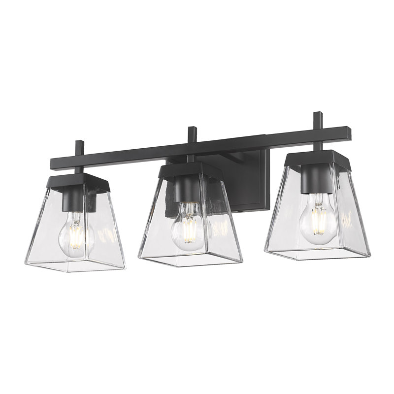 Azruddin 3 - Light Dimmable Vanity Light, Matte Black