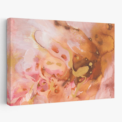 Art abstrait abstrait et rosé
