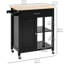 Îlot de cuisine avec plateau en bois manufacturé Omariana-2021133289