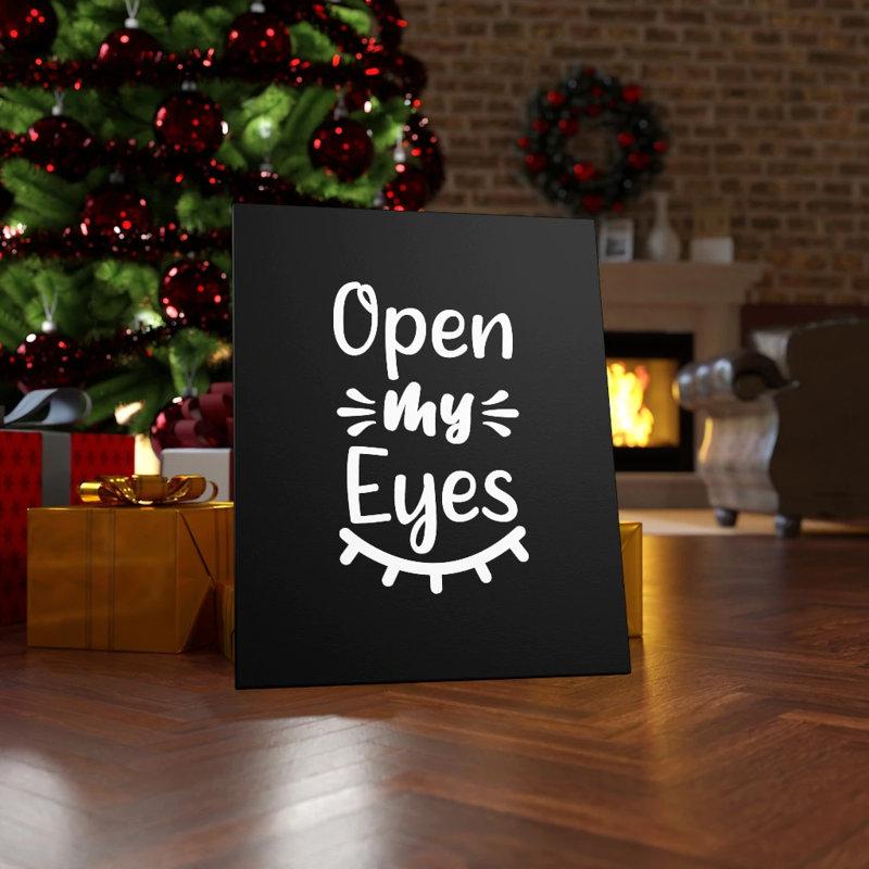 Open My Eyes - Wrapped Canvas Print, 36cm H x 28cm W