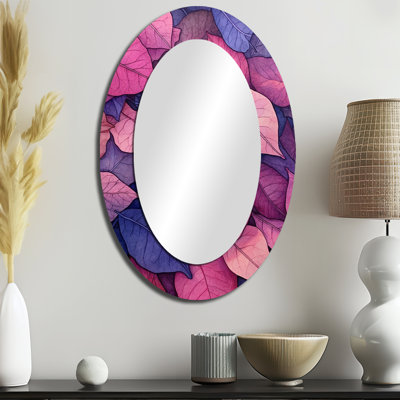 Miroir mural rose et bleu Harmony II