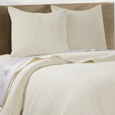 Beckett Cream Euro Sham Set of 2