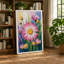 Pink Daisy Garden Botanical - Wrapped Canvas-1048803895-1048803900