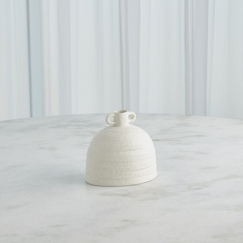 Sahara Handmade Ceramic Table Vase, 7.25" H x 8" W x 6" D