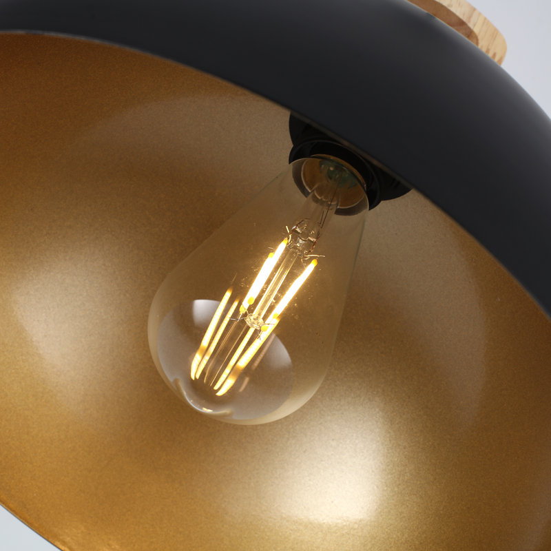 Joylin 1 - Light 11.81" Single Pendant, Black