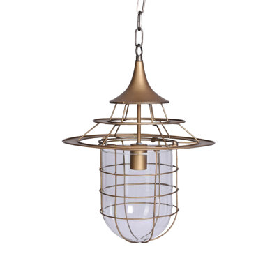 Westleigh 1 - Light Gold Geometric Pendant