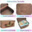 Decorative Box Set Of 3 Decorative Storage Boxes With Lids, Vint...