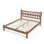 Lit plateforme en bambou massif Diamondweave avec tête de lit en forme de losange et lattes de soutien-130016725