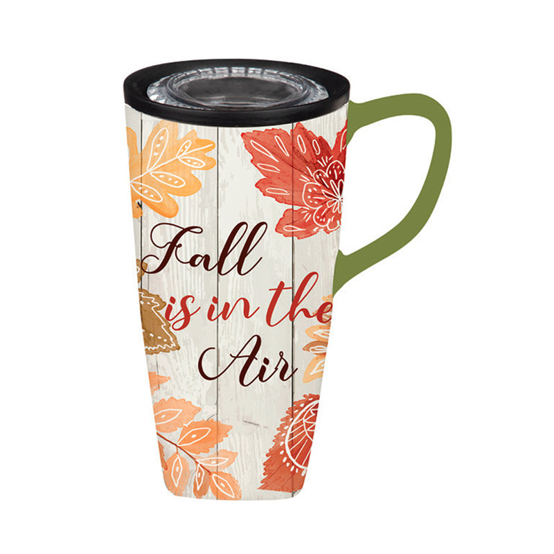 Tasse de voyage en céramique 17 oz Fall Is in the Air