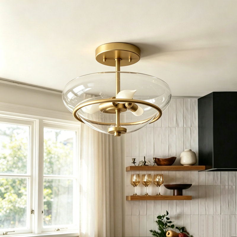 Plafonnier semi-encastré 3 lumières Lamar