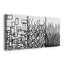 Linear Effervescence I - Toile tendue sur mesure avec châssis - 3 pièces-1141435838