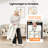 VOCIC Plastic / Acrylic Stackable Folding Chair