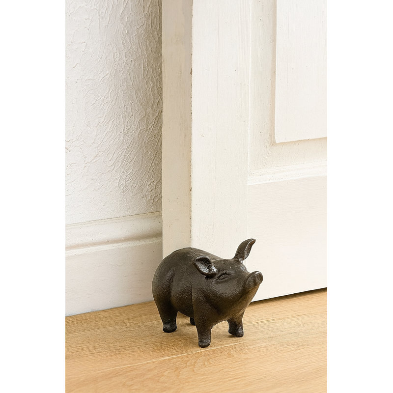 Cochon en fonte, debout