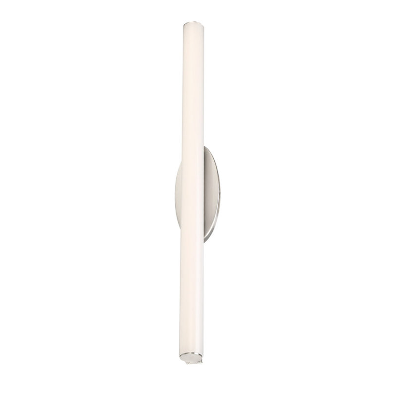 Barre d'éclairage de salle de bain 1 lumière DEL Mini Loft, Chrome, H 4,5 po x l 24 po x P 3 po