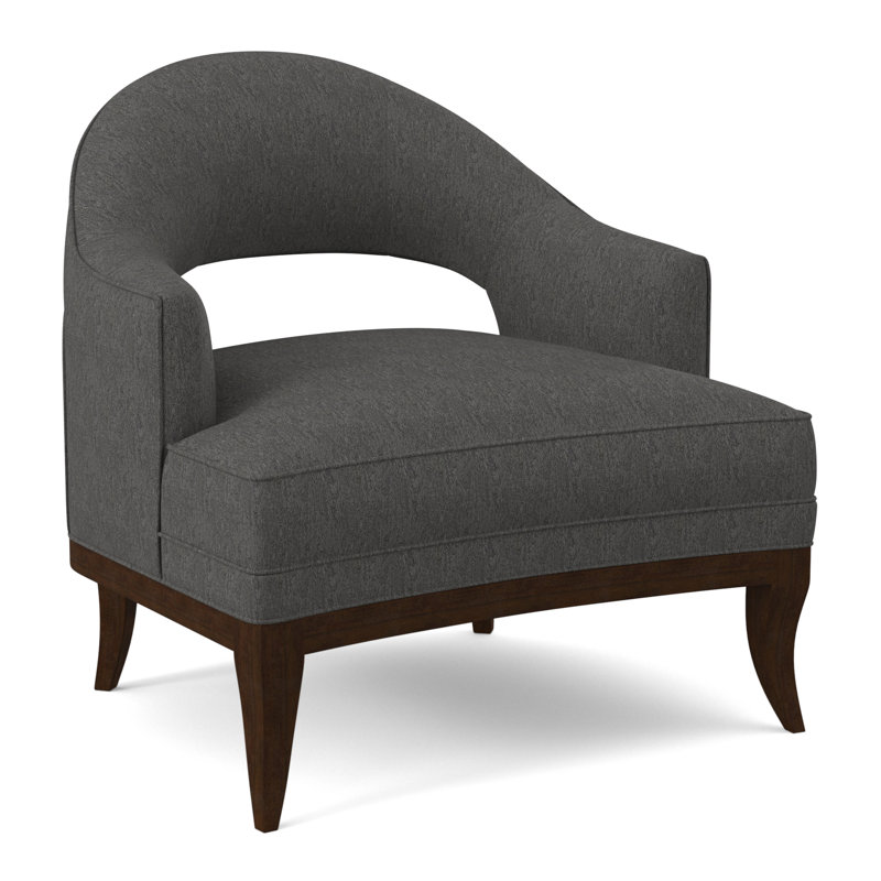 Mariposa Armchair, American Walnut, Structure Royal Blue
