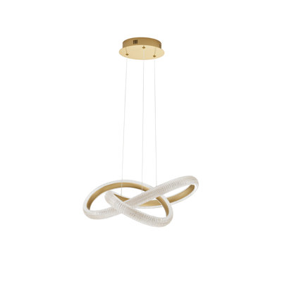 1 - Light Gold LED Geometric Pendant