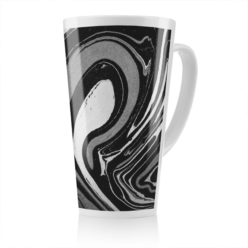 Marbled Paint Latte Mug