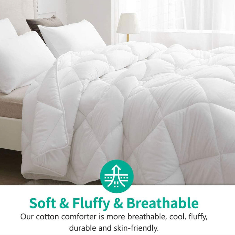 Comforter, King Down Comforter, White
