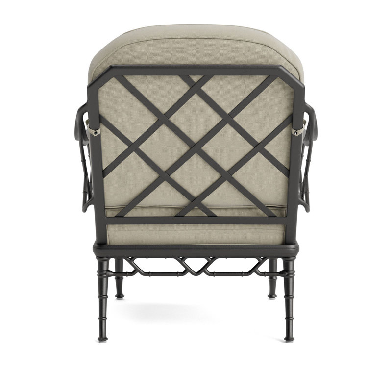 Calcutta Outdoor Lounge Chair, Fusion Natural, Textured Pewter
