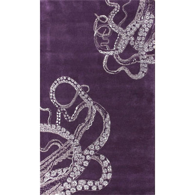 Tapis mauve Lilliana Octopus Tail