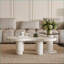 Ensemble de 2 tables basses modernes Modern White
