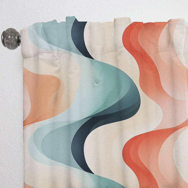Toile contemporaine - Rideau en velours moderne - obscurcissant - 1 panneau, L 52 po x L 120 po