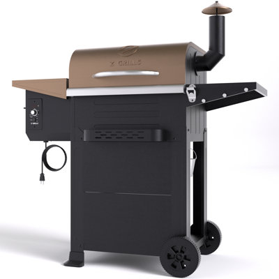 Z GRILLS Barbecue et fumoir à granules de bois avec surface de cuisson directe de 572 pieds carrés, bronze