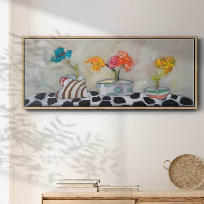 Three Amigos- Framed Canvas, 12" H x 30" W