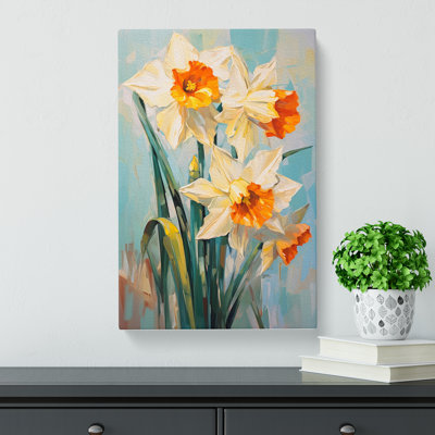 Daffodil Flower Expressionism - Print