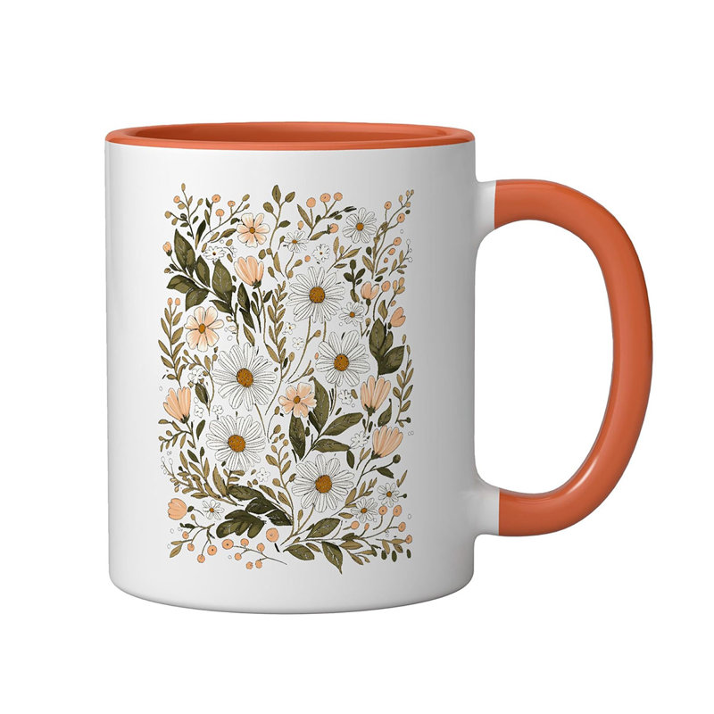 Ceramic Coffee Mug, Orange