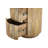 Elegant Brown 18" Round 24" High Nightstand with Two Built-In Drawers-928704971