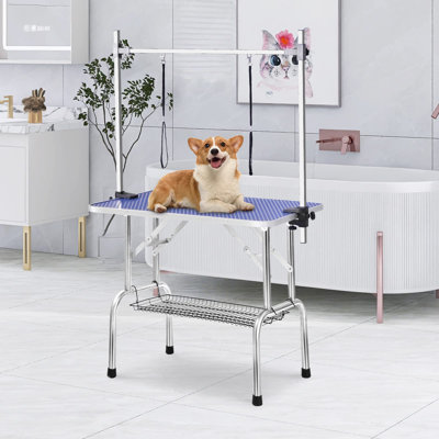 65.5'' H x 46'' W x 23.6'' D Folding Grooming Table
