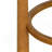 Elise Indoor Wooden Low Back Barstool, Walnut Finished And White Upholstery, Set Of 2-115145789