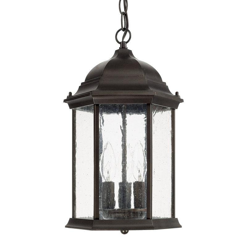 Main Street 3 - Light LED Outdoor Hanging Lantern Outdoor Lighting, Old Bronze